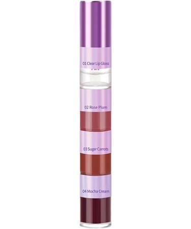 Brillant L vres - 4 En 1 Vernis L vres Longue Tenue | Rouge Longue Tenue Imperm able - Pour Shopping R paration Fille Voyage Voyage D Affaires Sc ne Rendez-Vous R union - Buy Online on GoSupps.com