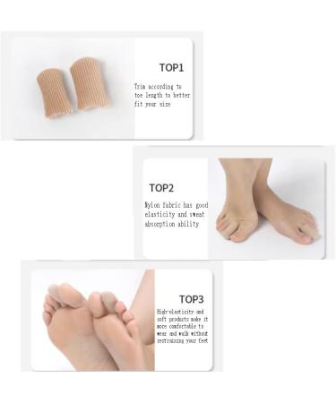 DEAVER Silicone Toe Protector - Small | Gel Lined Toe Sleeve for Pressure Pain Relief | Corns & Calluses Remover | 1 Pc - Buy Online on GoSupps.com