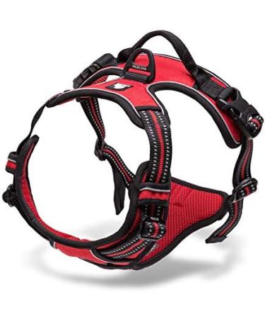Buy Winhyepet TrueLove No-Pull Reflective Dog Harness - Adjustable Pet Harness for All Sizes with Control Handle - TLH5651 L Red - Buy Online on GoSupps.com