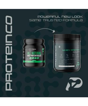 ProteinCo | All Natural New Zealand Whey Protein Isolate | Stevia | Grass Fed | 454g (Vanilla) - Buy Online on GoSupps.com