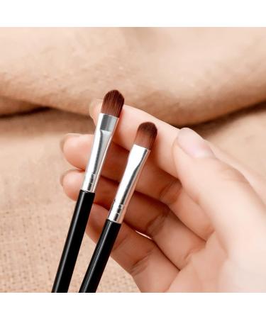 3 Piece Eyebrow Brush Set Angled Eyeshadow Eyeliner Precision Flat Shaper Small Shader for Female Girls - Buy Online on GoSupps.com