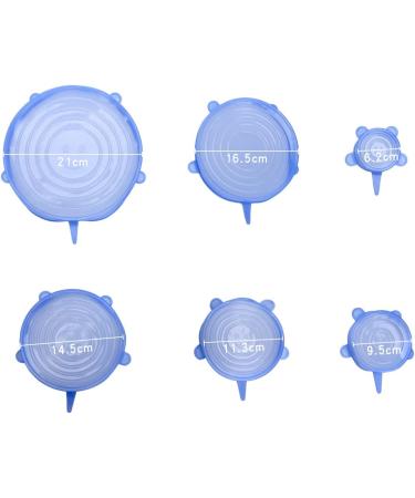 Jagowa 6PCS Can Covers Universal Silicone Tin Stretchable Can Lid Canned Food Covers For Pet Cats Dogs Food Can Cover (Blue) 2209-117B - Buy Online on GoSupps.com