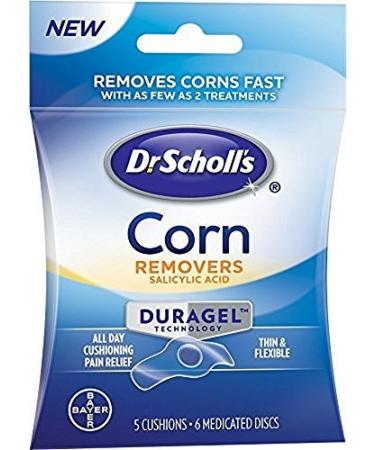 Dr Scholl's Duragel Corn Remover 5 Cushions 6 Medicated Discs(3 pack)