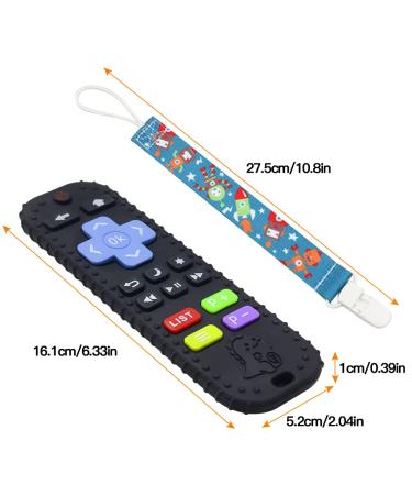 SFCCMM TV Remote Control Silicone Baby Teething Toy for Toddlers 3-12 Months - BPA Free, Soothes Gums for Boys and Girls - Buy Online on GoSupps.com