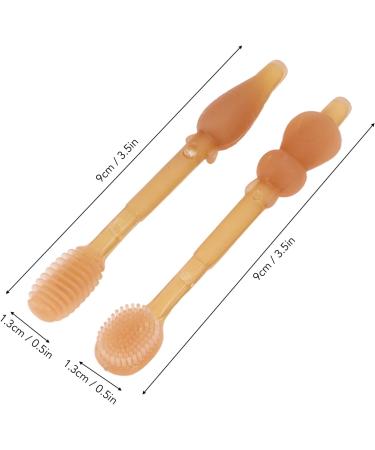Silicone Baby Toothbrush Set - Finger Toothbrush for Infants & Toddlers Gentle Tongue Cleaner - Buy Online on GoSupps.com
