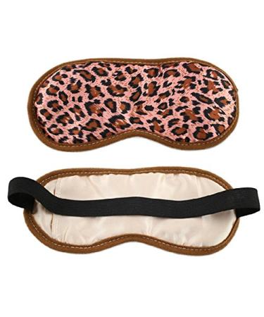 ObboMed ME-1010A Soothing Silk Eye Sleep Mask with Cooling Gel Pack Cold Therapy Relief Wrap for Insomnia Tired Puffy Eyes Headache Wrinkles Dark Circles and Relaxation Leopard Print Me-1010a: Leopard Print with Gel Pack