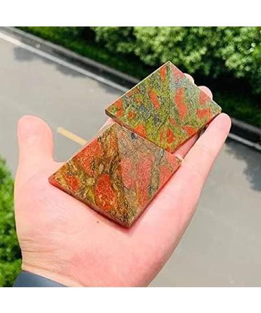 1pc 50mm Natural Quartz Stone Carving Jasper Crystal Pyramid Chakra Reiki Balancing - Buy Online on GoSupps.com