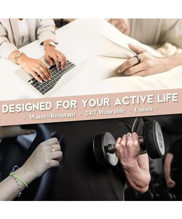 Auvulis Migraine Rings for Women Men Anti Snoring Ring Lymphatic Therapy Ring Auvulis Vitality Migraine Rings Adjustable Fatigue Relief Rings (Black) - Buy Online on GoSupps.com