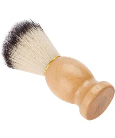 Dekaim Shaving Brush - Portable Soft Synthetic Hair Beard Brush with Wooden Handle for Men | Ideal Barber Shop Tool | International Shipping Available - Buy Online on GoSupps.com