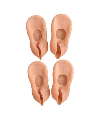 Healeved 2 Pairs Sebs Socks Plantar is Unusual Silicone Gel Moisturizing Socks Moisturising Gel Socks Silicone Heel Socks Silicone Moisturizing Socks High Heel Toe Pads Shoe Care High Heels