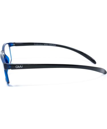 Gian Marco Venturi Unisex Verona Reading Glasses - Stylish Blue Frame Size M - International Shipping Available - Buy Online on GoSupps.com