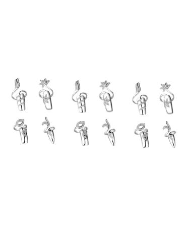 FRCOLOR 3 Sets Pcs Fingernails Ring Nail Finger Rings Nail Decoration Tip Girls Nail Ring Arts Fingernail Glitter Rings Rhinestone Nail Cover Ring Finger Claws Patch Child Four Piece Set