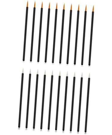 Baluue 100pcs Eye Makeup Tools Eyeliner Liquid Brush Gel Liner Brush Eyeliner Applicator Tool White - Buy Online on GoSupps.com