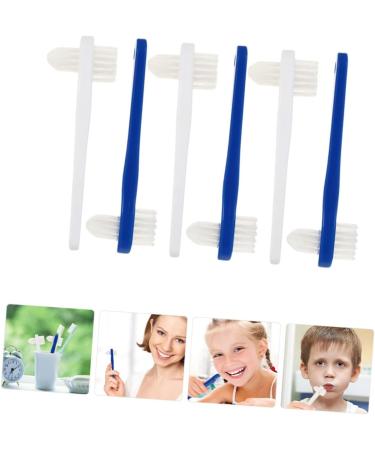 Mobestech 6th Double-Headed Toothbrush - Portable Dental Cleaner for Prosthesis | 2 Bristle Toothbrush | Oral Care Supply (1 Pack Color-Sorted) - Buy Online on GoSupps.com