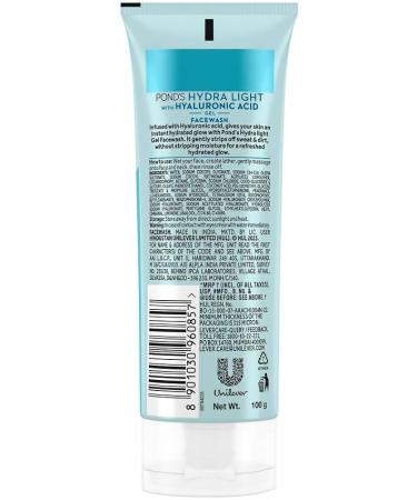 PO.ND S Hydra Light Hyaluronic Acid Hydrating Gel Facewash - Illuminate & Moisturize 3.38 Fl Oz - International Shipping Available - Buy Online on GoSupps.com