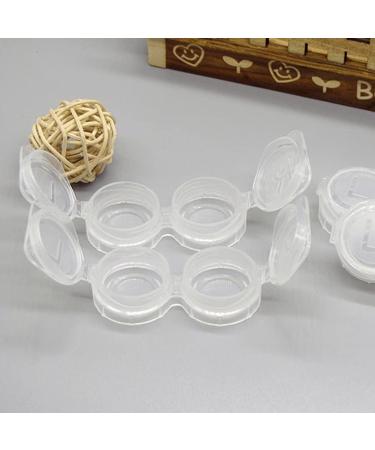 BEMVP Simple Contact Lens Case - 6PC Travel Container for Lenses | Sweet Glasses Box Accessories - Transparent - Buy Online on GoSupps.com