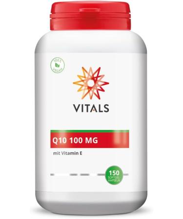 Buy Vitals Q10 100mg Softgel Capsules - 150 Count with 20mg Natural Vitamin E | Pure & High-Quality Q10 by Kaneka | GMP Certified International Shipping - Buy Online on GoSupps.com