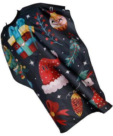 LOGOFUN Christmas Hair Cutting Cape - Festive Kids Barber Cape for Christmas Haircuts - Perfect Barber Shop Supplies - Buy Online on GoSupps.com