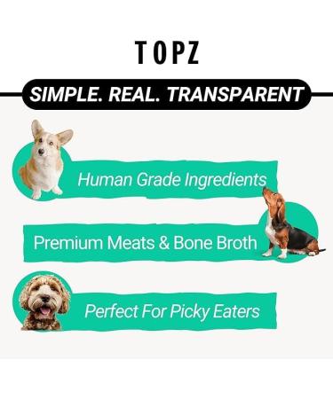TOPZ Dog Food Chunky Chicken & Veggies Broth Kibble Topper -100% Natural Dog Food Topper in Chicken Bone Broth with vegtables for Picky Eaters -No Preservatives-All Natural Dog Treat & Mix-in (3-Pack) - Buy Online on GoSupps.com