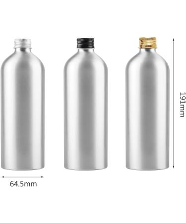 Buy Zeoabsy 4-Pack 500ml Silver Aluminum Bottles - Ideal for Cosmetics Oils & Travel - Buy Online on GoSupps.com
