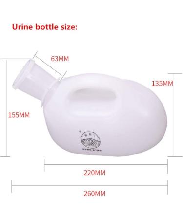 2000ml Portable Men's Urine Bottle with Spill-Proof Urinal System and 51 Long Tube - Buy Online on GoSupps.com