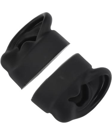 Silicone Ear Model 2 Pair Flexible Elastic Left Right Silicone Ear Model for Novice for Jewelry Display (Black and White) - Buy Online on GoSupps.com