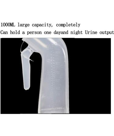 GRISDEPPD Urinal Men's Urinal 1000Ml Thick Plastic Men's Potty Bottle with Screw - Buy Online on GoSupps.com