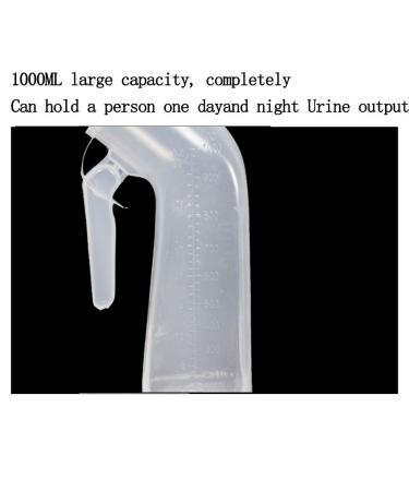 Mobile Toilet Potty Pee Urine Bottle Urinal Men's Urinal 1000Ml Thick Plastic Men's Potty Bottle with Screw - Buy Online on GoSupps.com