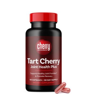 Cherry Goodness | Joint Support Supplements | Tart Cherry Extract with Collagen Type 2 and Boswellia Extract | Joint Health Capsule | Non-GMO + GF 1