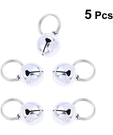 POPETPOP 5pcs Dog Cat Bells Dog Charm Bells with Key Rings Save Birds Wildlife for Collars Necklace Pendant Accessories - Buy Online on GoSupps.com