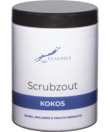 Claudius Coconut scrub salt in handy jar 1250 grams