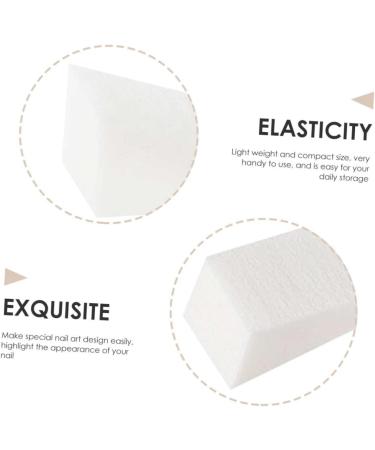 FRCOLOR 30 Pieces Triangular Sponge Tool Beauty Sponge Makeup Sponge Wedges Applicator Eyeshadow Sponge Nail Art Stamping Stamper for Colouring Nails Scraper White - Buy Online on GoSupps.com
