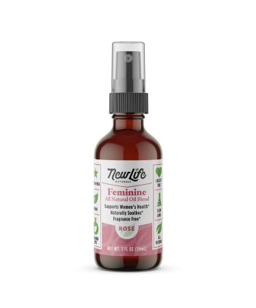 NewLife Naturals Intimate Feminine Spray with Rose Geranium : All Natural Vaginal Spray Vulva Moisturizer for Odor Itching Yeast Infection Dryness 2 Ounces