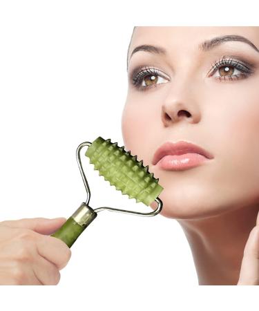 Face Roller | Multifuncational Jade Roller for Neck - Smooth Sturdy and No Squeaky Face Massager Tool for Reducuing Morning Puffiness and Getting The Skin Refreshed Fovolat - Buy Online on GoSupps.com