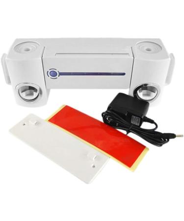 Qligha LED UV Light Toothbrush Holder & Sterilizer - Antibacterial Toothbrush Cleaner with 2 Cups for Bathroom Hygiene - Buy Online on GoSupps.com