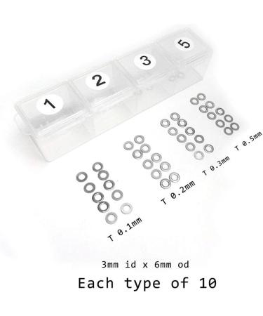 CHEEKON Shim Kit - 40 Pieces Stainless Steel Box-Packed for AEG Airsoft Gun Gearboxes - Buy Online on GoSupps.com