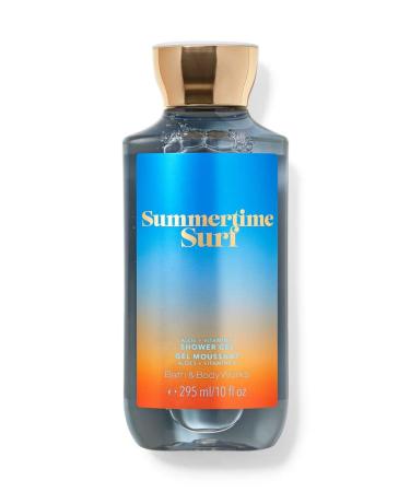 Bath and Body Works Summertime Surf Shower Gel Body Wash 10 Ounce Full Size Limited Edition Scent