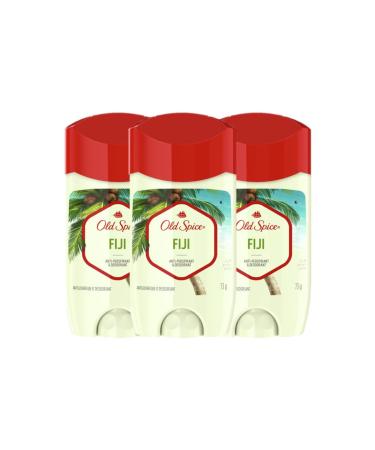 OLD SPICE FRESH COLLECTION INVISIBLE SOLID FIJI W/PALM TREE 219G 3CT BUNDLE EC