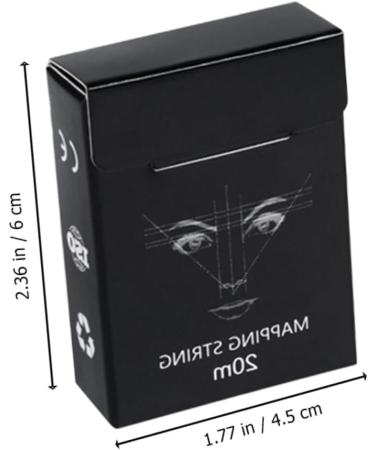 Angoily 1box Mapping Manual Measuring Rulers Practical Locating Tattooing Makeup Auxiliary Ruler 6x4.5cm Black - Buy Online on GoSupps.com