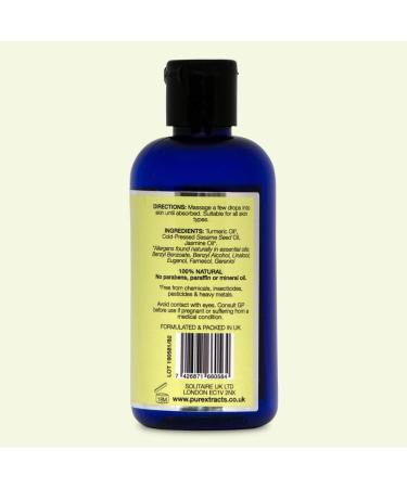 Turmeric Massage Oil with Jasmine- 100% Natural Arthritis Relief Great After Exercises Relaxing Anti-inflammatory Smells Amazing - by PureXtracts 100 ml (Pack of 1) - Buy Online on GoSupps.com