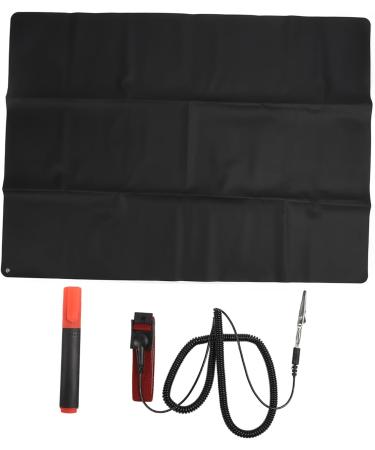 Earth Foot Mat - Foot Therapy for Inflammation Relief & Improved Sleep | Grounding Mat with Negative-Ion Bracelet (138 x 100 cm) - PU Leather for Work & Relaxation - Buy Online on GoSupps.com