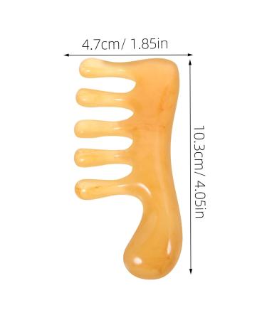 Shop Minkissy 3pcs Resin Massage Comb Set - Jade Comb & Gua Sha Scalp Massager for Head Care | International Shipping Available - Buy Online on GoSupps.com
