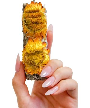 FAIZA NATURALS Sunflower White Sage Smudge Stick - 3 Pack | Cleansing and Purifying Bundle - Buy Online on GoSupps.com