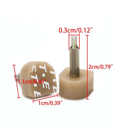 uxcell 8 Pcs Tan High Heel Tips for Ladies | Durable Plastic Shoe Accessories for International Shipping - Buy Online on GoSupps.com