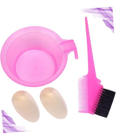FRCOLOR 4 Sets Hair Dye Bowl Hair Paint Brush Hair Salon Tool Hair Dyeing Supplies Hair Coloring Brushes Hair Dyeing Comb Hair Dyeing Brush Hair Coloring Kit Baking Oil Inverted Film Pink - Buy Online on GoSupps.com