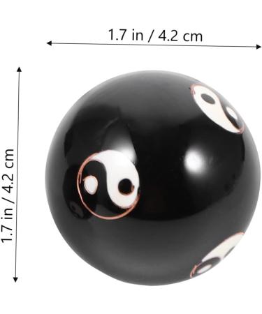 Fomiyes 2-St Massage Globe Stress Balls | Gymnastics Yoga & Hand Massage Tools | Metal Stress Relief Balls in Brocade Box - Buy Online on GoSupps.com