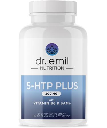 DR. EMIL NUTRITION 200 MG 5-HTP Plus with SAM-e to Maintain Normal Healthy Sleep and Create a Sense of Wellbeing - 5HTP Supplement with Vitamin B6-60 Vegan Capsules 30 Servings - Buy Online on GoSupps.com