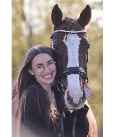 Buy BRIDLERY Stunning White Black Pony Browband - Elegant & Durable | International Shipping Available - Buy Online on GoSupps.com