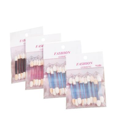 Ipetboom 40pcs Sponge Stick Eyeshadow Eye Shadow Photocard Holder Makeup Cosmetic Double Head Primer Brush