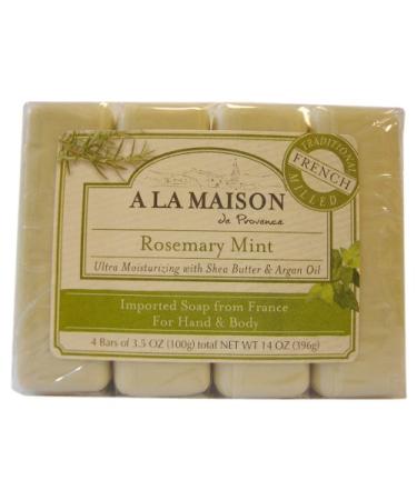 A La Maison Bar Soap Rsmry Mint Value 4 Ct 2
